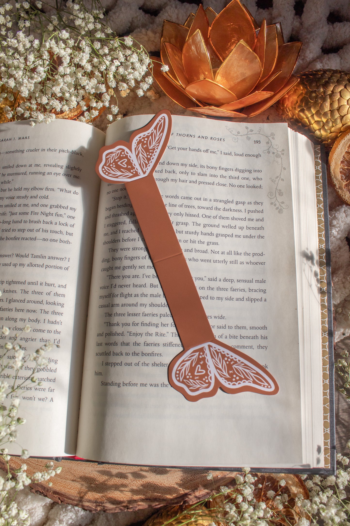 Gingerbread Butterfly Wings 3D Bookmark