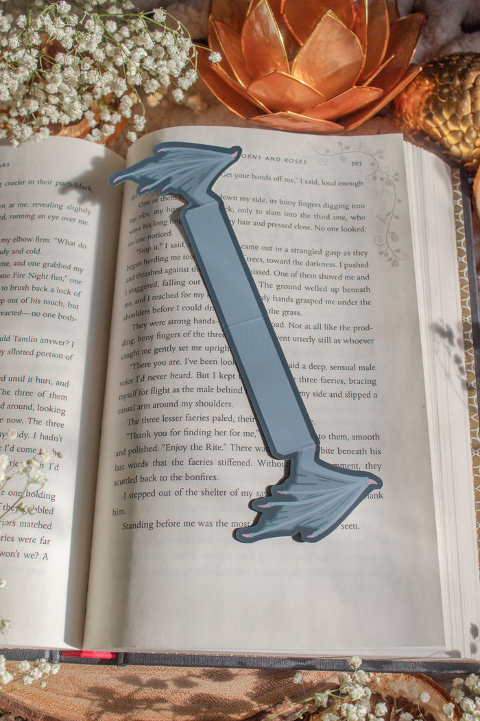 Baby Blue Dragon Wings 3D Bookmark