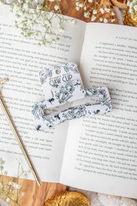 Bookish Hair Claw Clip | Ivory Swords
