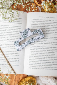 Bookish Hair Claw Clip | Ivory Swords