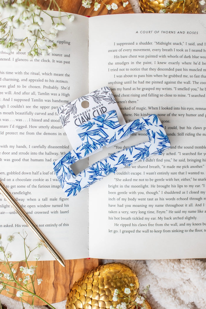 Bookish Hair Claw Clip | Porcelain Books