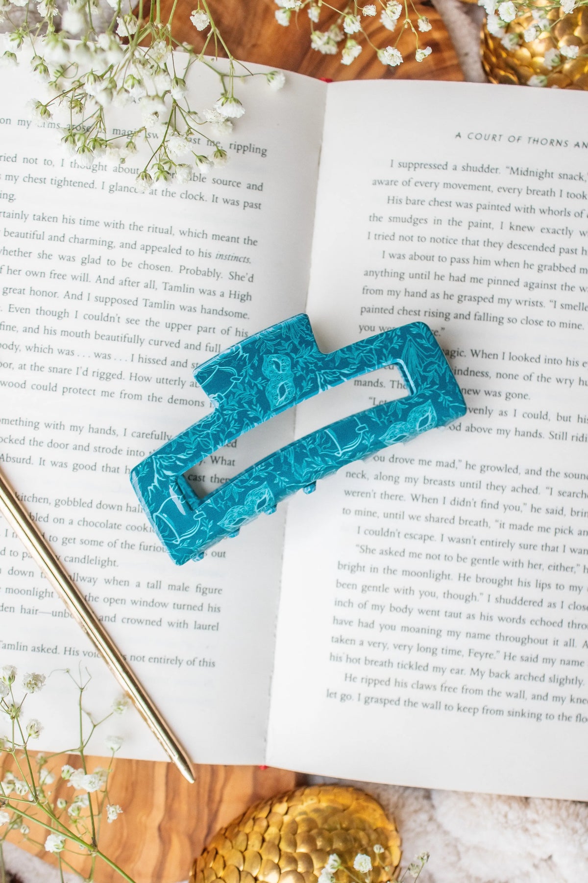 Bookish Hair Claw Clip | Starlight
