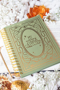 Art Nouveau Gold Foil Reusable Sticker Collecting Book