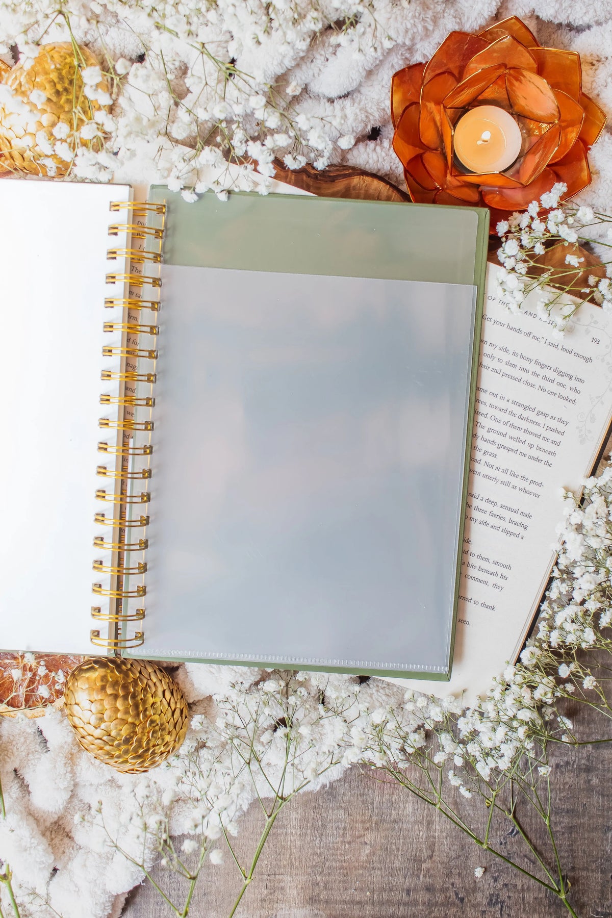 Magnolias Reusable Sticker Collecting Book