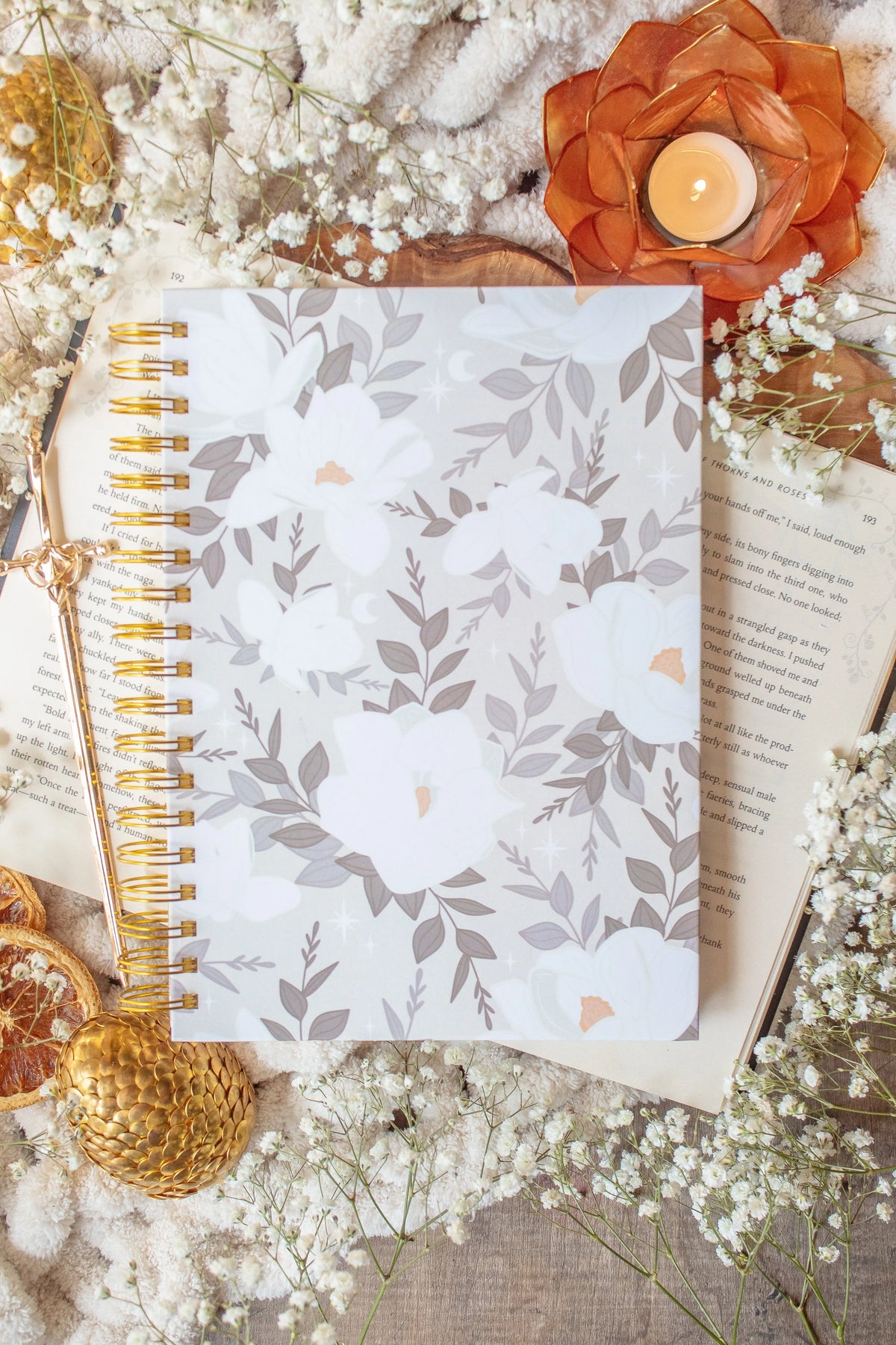 Magnolias Reusable Sticker Collecting Book