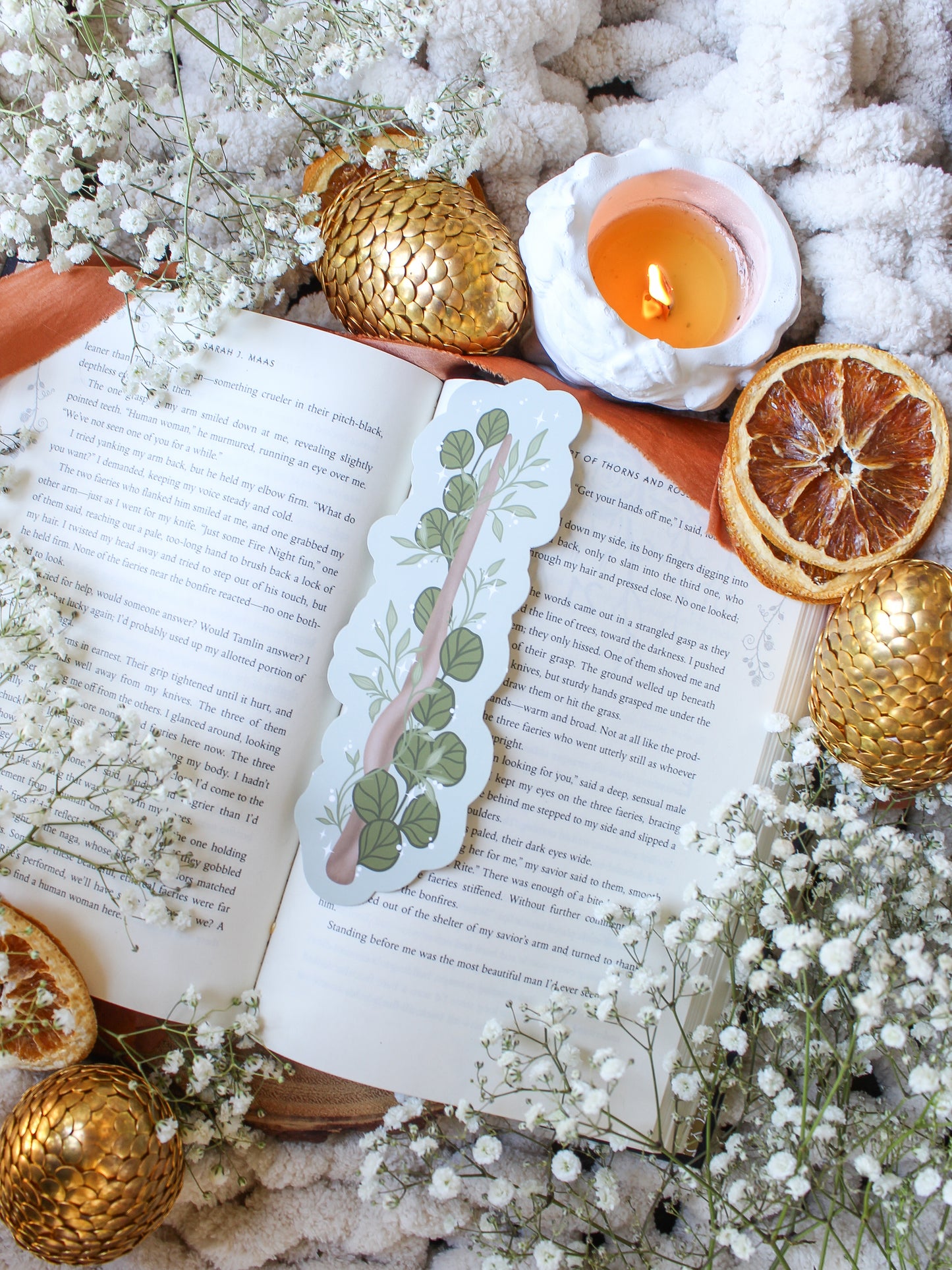 Green Magical Wand Bookmark