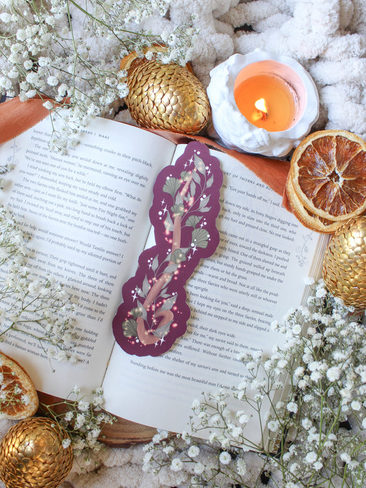 Maroon Magical Wand Bookmark