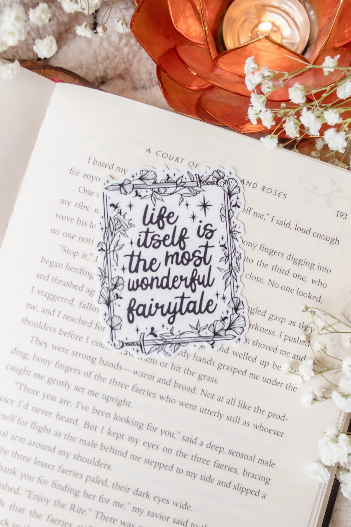 Life Is A Fairytale Waterproof Vinyl Sticker