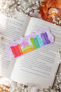 Rainbow Bookshelf Bookmark