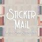 Sticker Mail Monthly Subscription