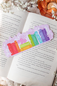Rainbow Bookshelf Bookmark
