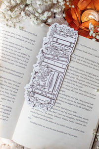 Ivory Sword Bookshelf Fantasy Reader Die-Cut Bookmark