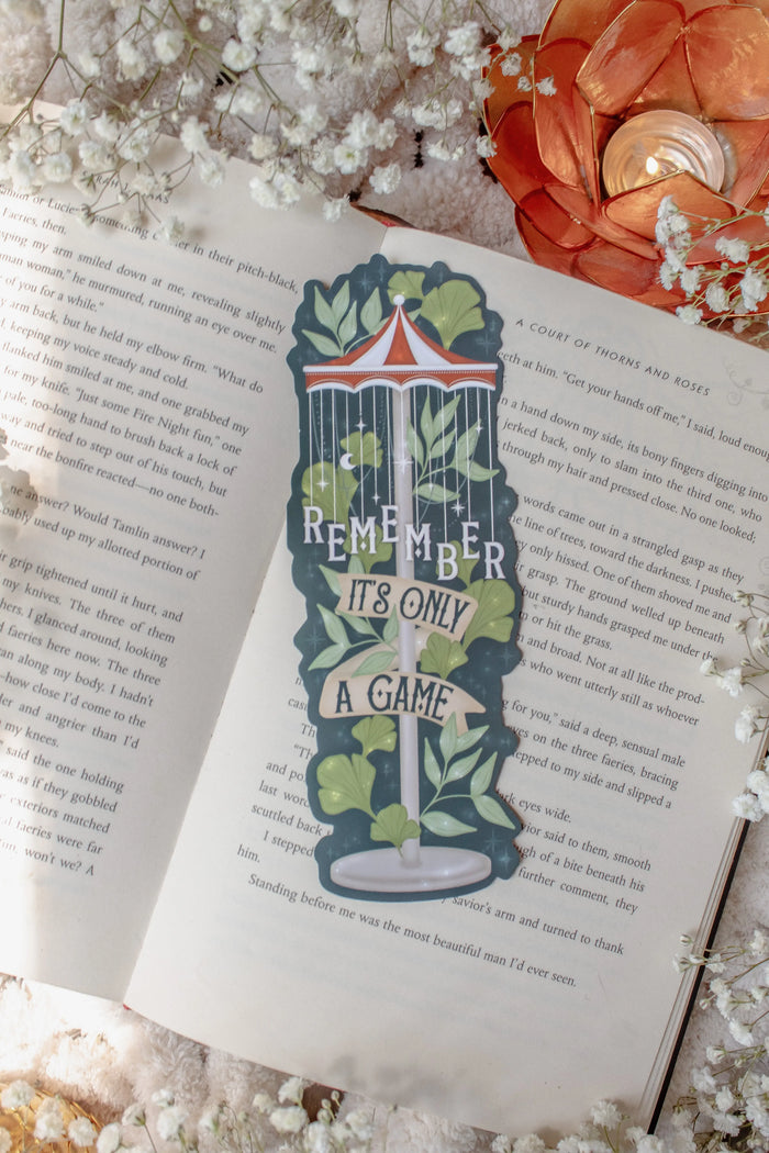 Caraval Die-Cut Bookmark | Remember It's Only A Game