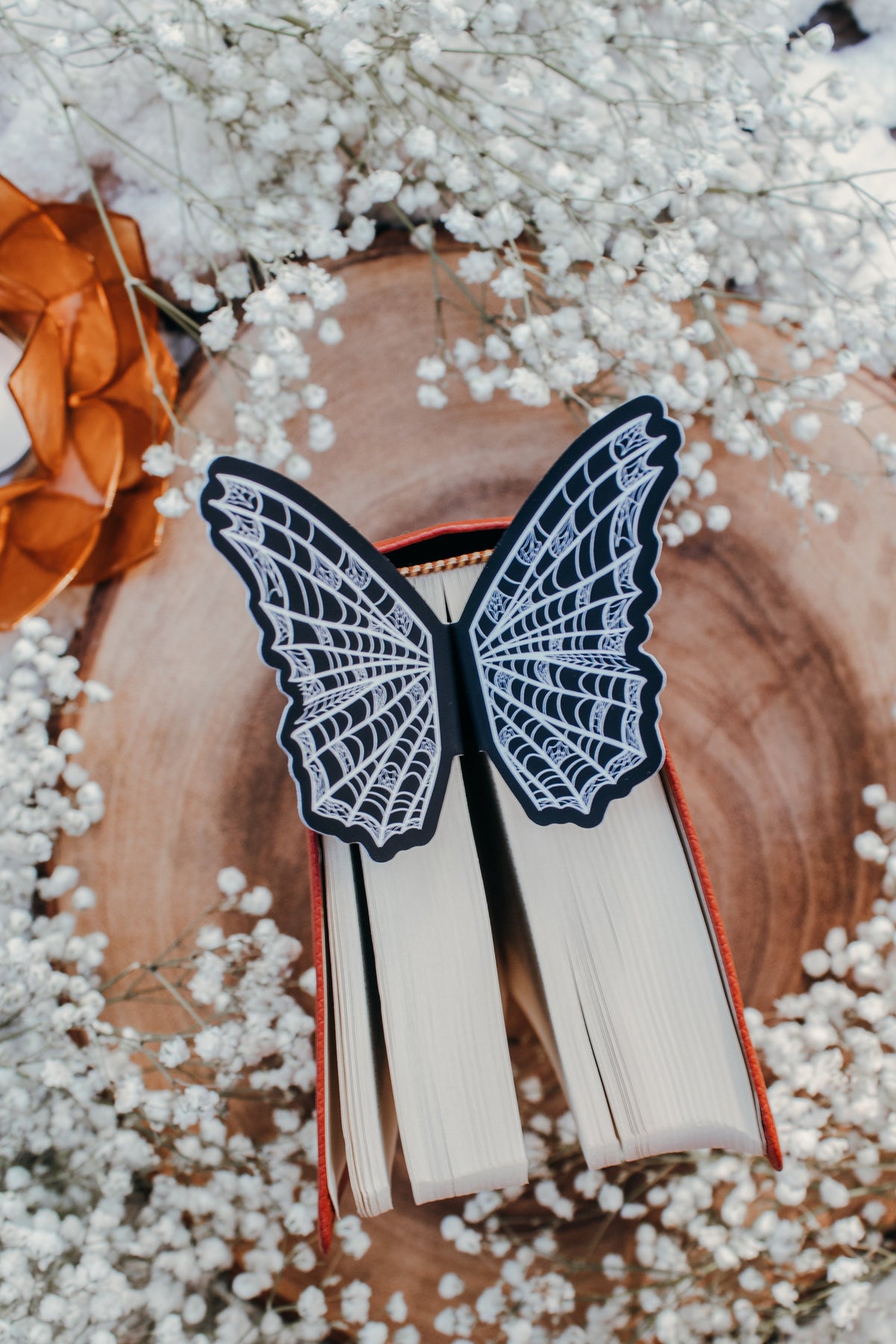 Spiderweb Butterfly Wings 3D Bookmark