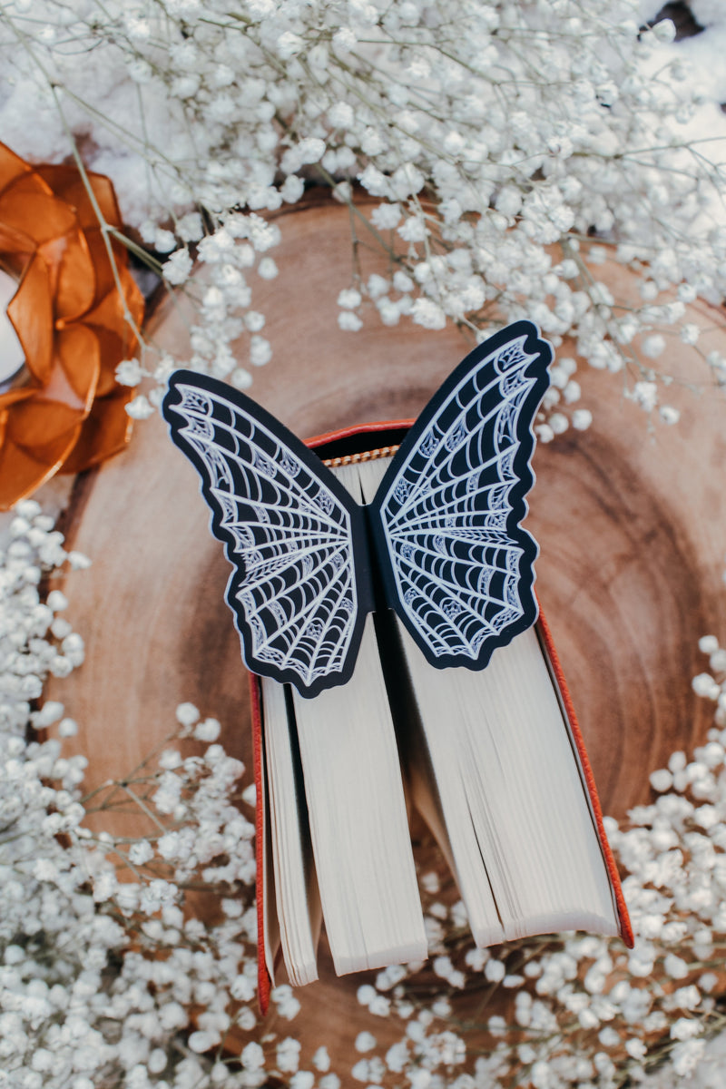 Spiderweb Butterfly Wings 3D Bookmark