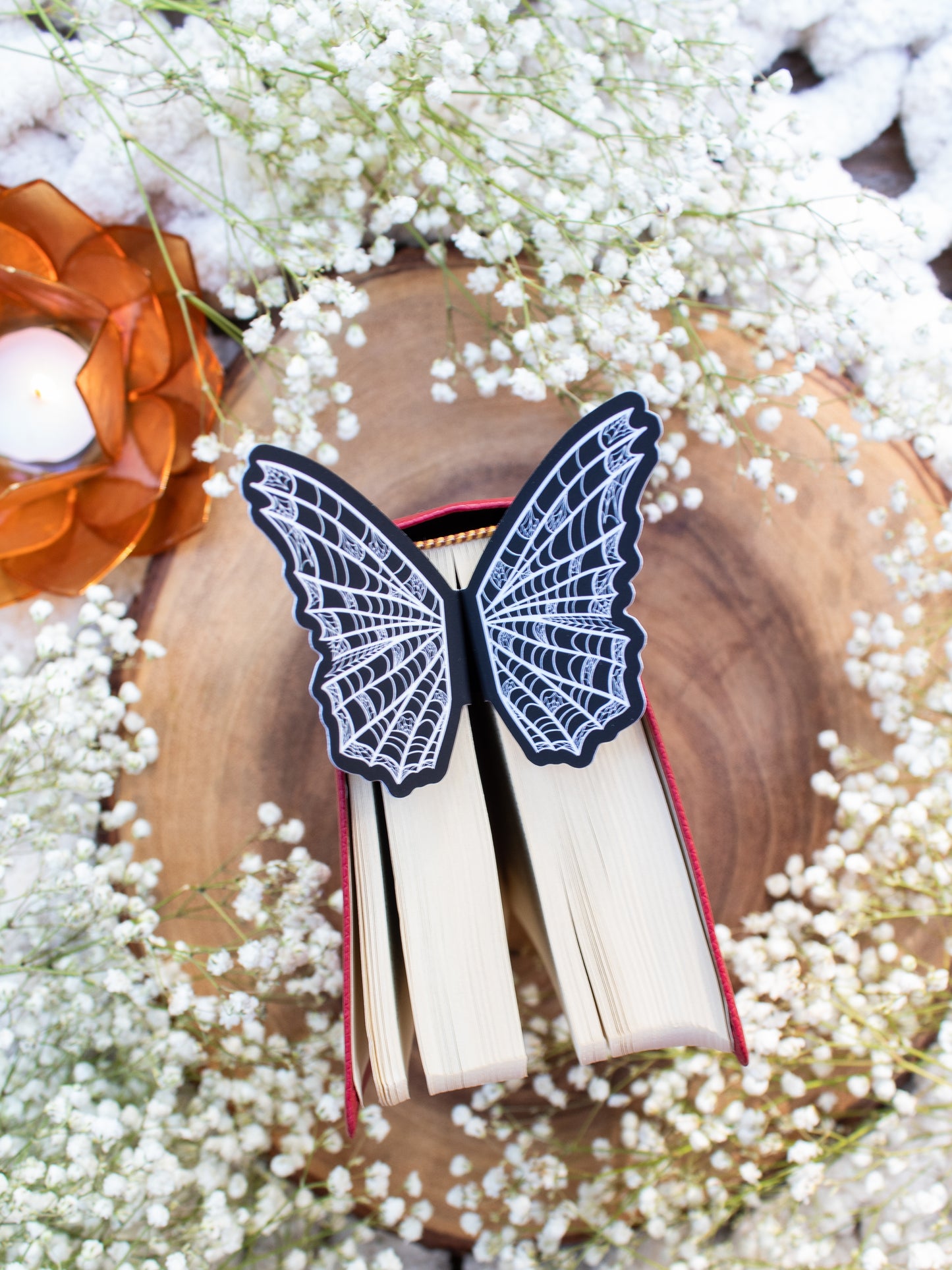 Spiderweb Butterfly Wings 3D Bookmark