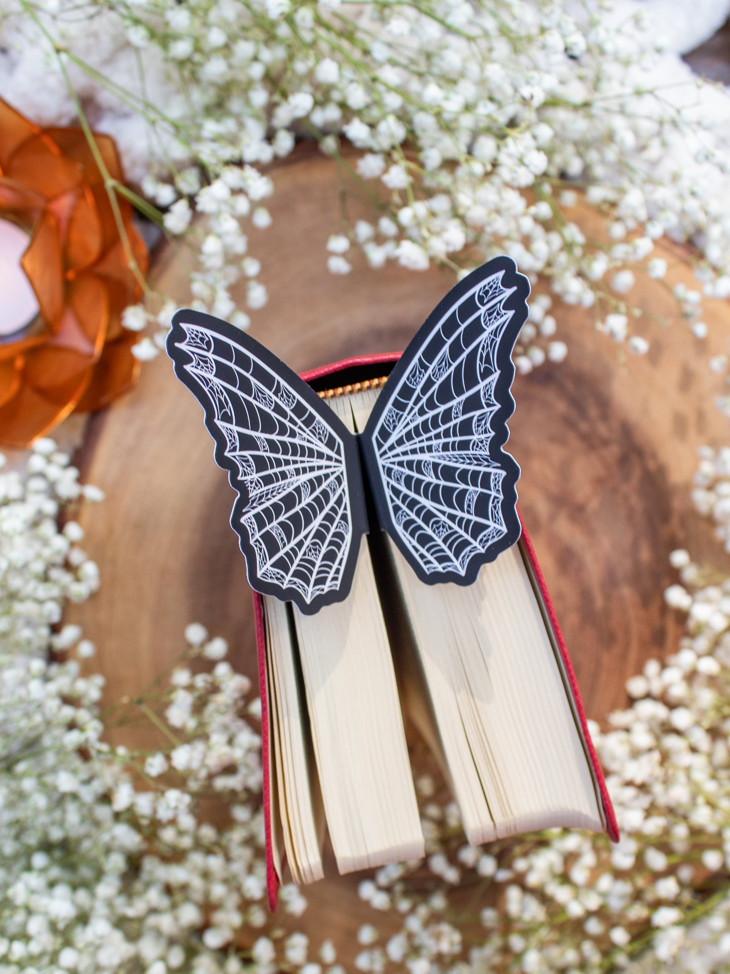 Spiderweb Butterfly Wings 3D Bookmark