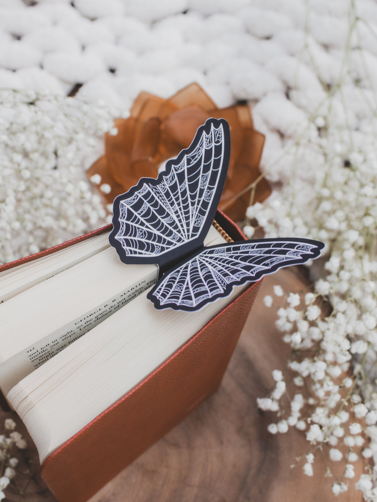 Spiderweb Butterfly Wings 3D Bookmark