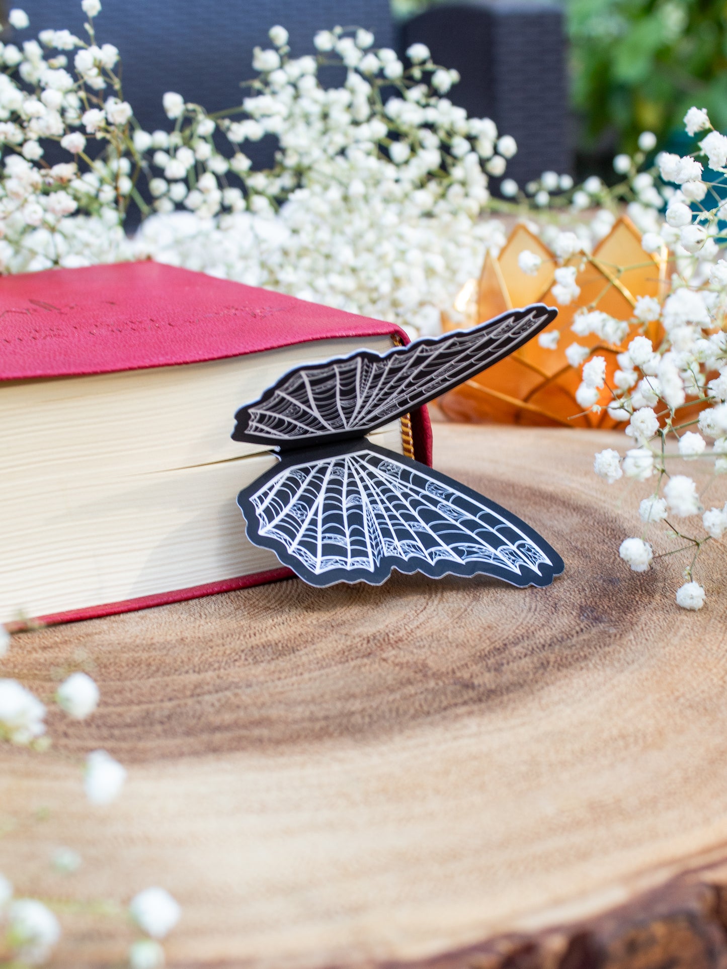 Spiderweb Butterfly Wings 3D Bookmark