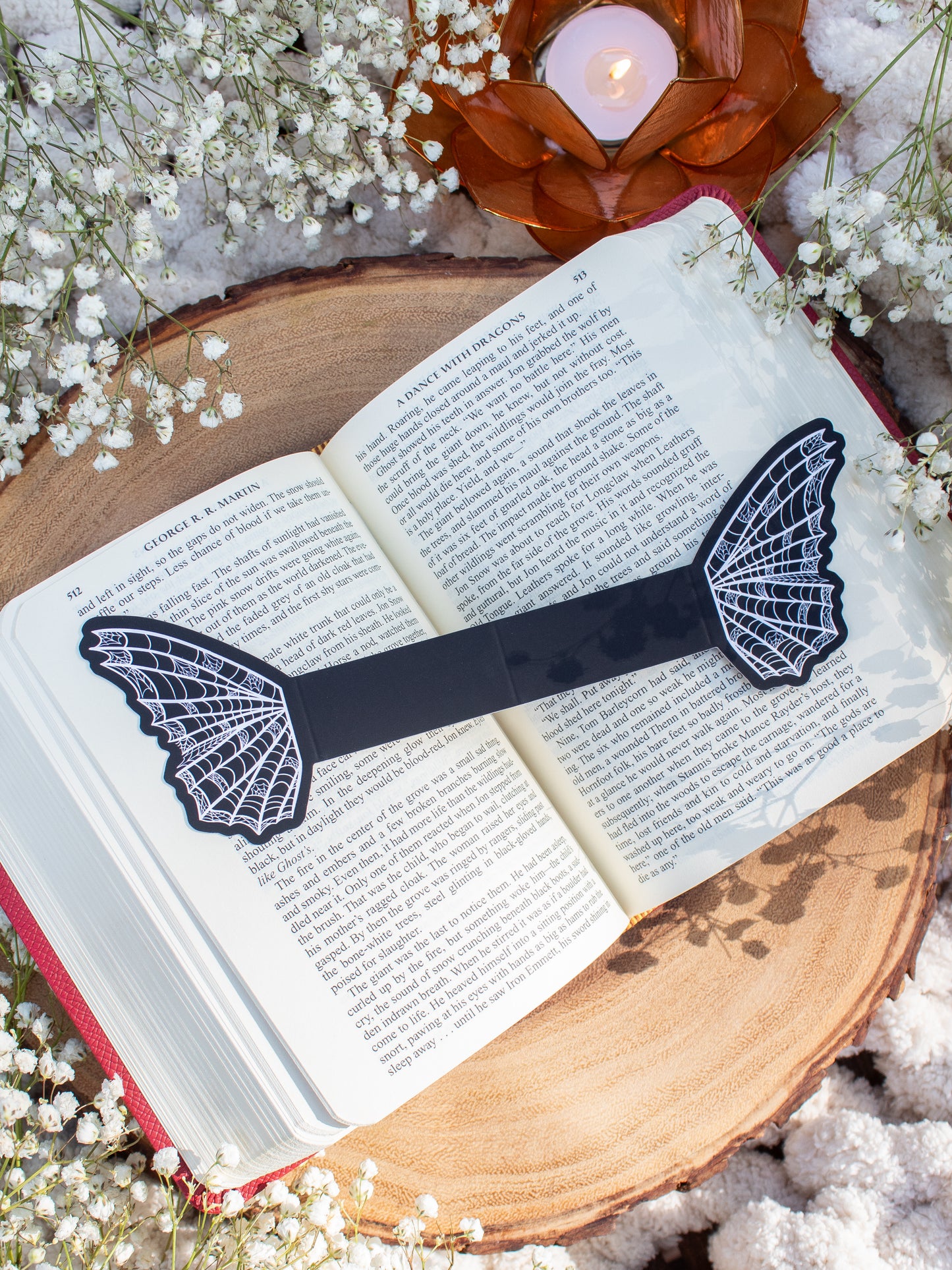 Spiderweb Butterfly Wings 3D Bookmark