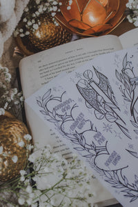 Fantasy Coloring Bookmarks Pack of 6