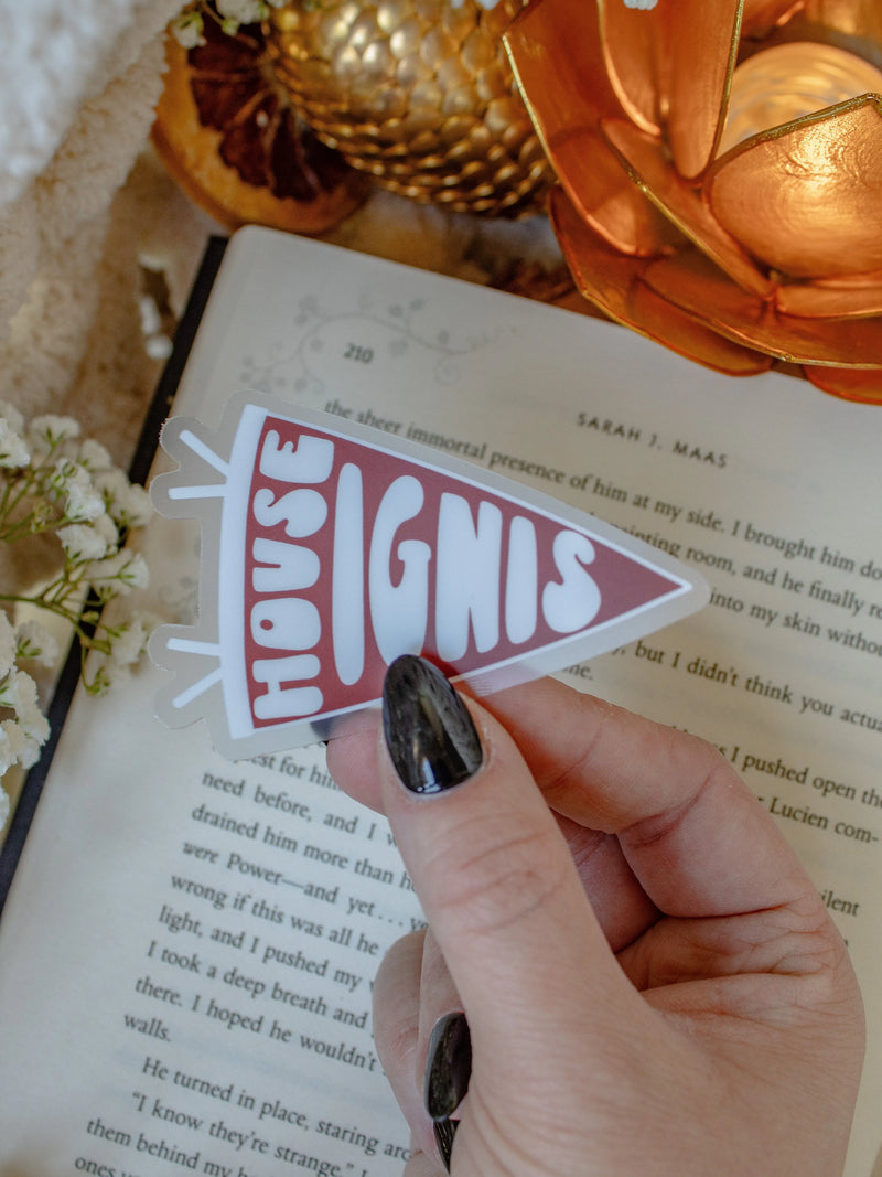 Zodiac Academy Sticker | House Ignis Pennant