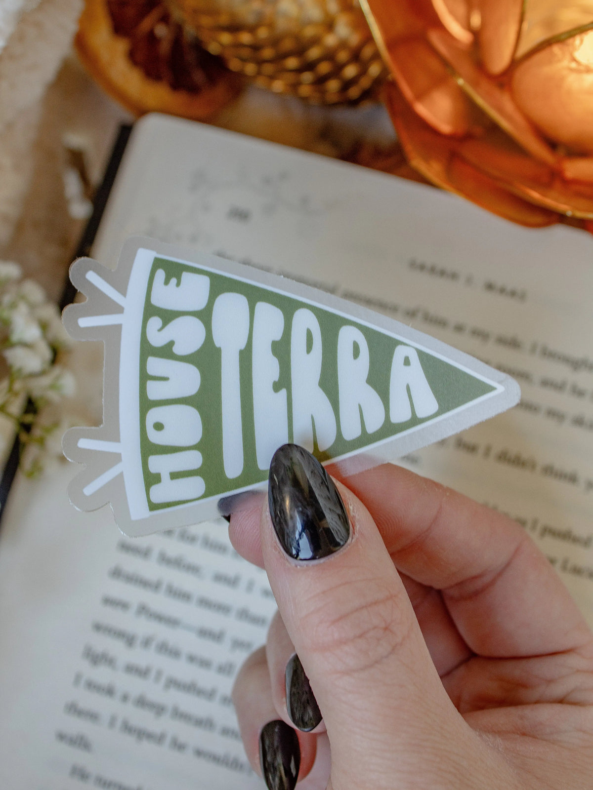 Zodiac Academy Sticker | House Terra Pennant