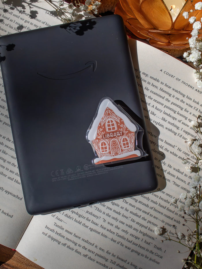 Gingerbread Library Kindle / Phone Grip