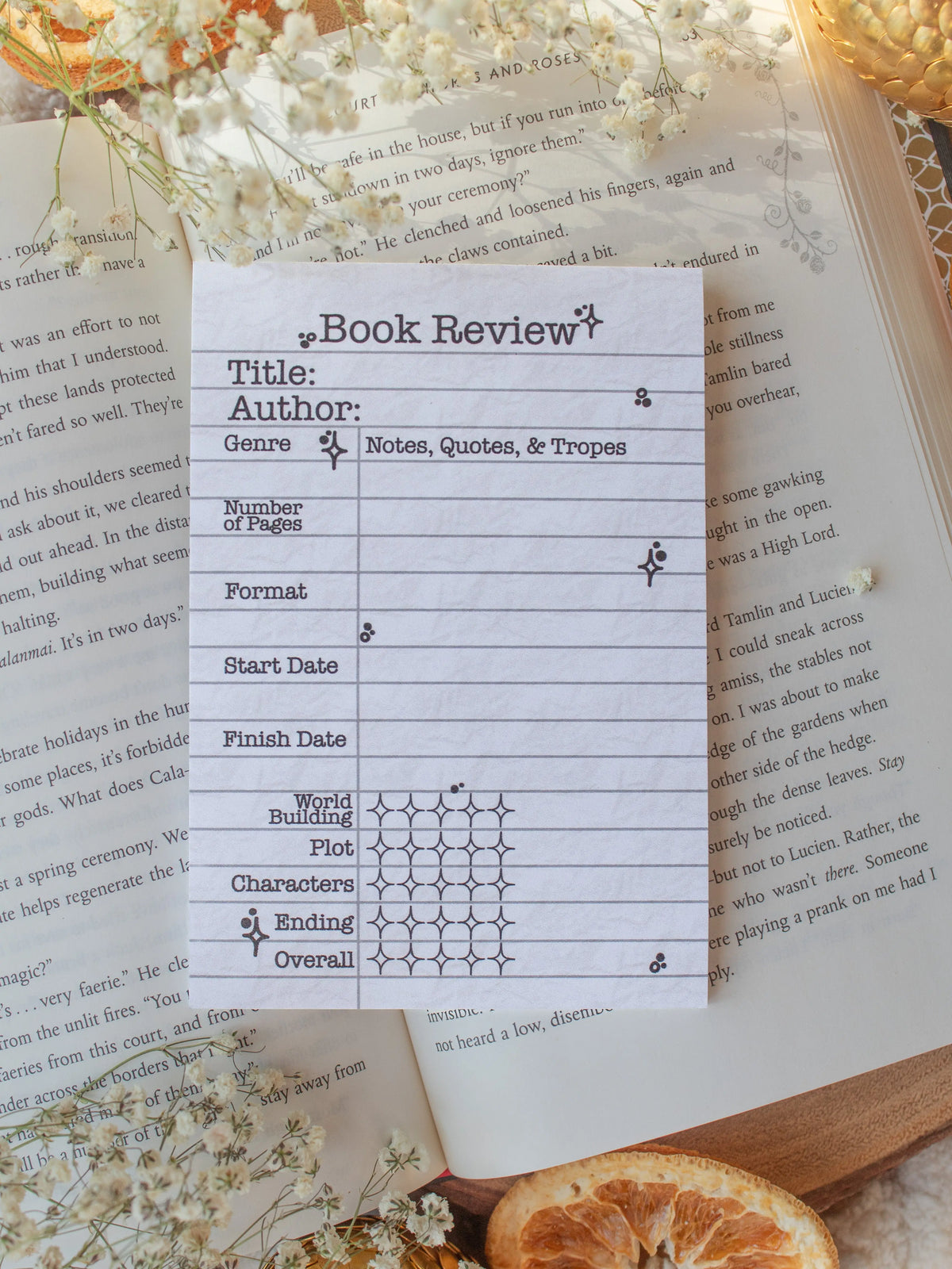 Book Review Post-it® Notepad | Type Writer