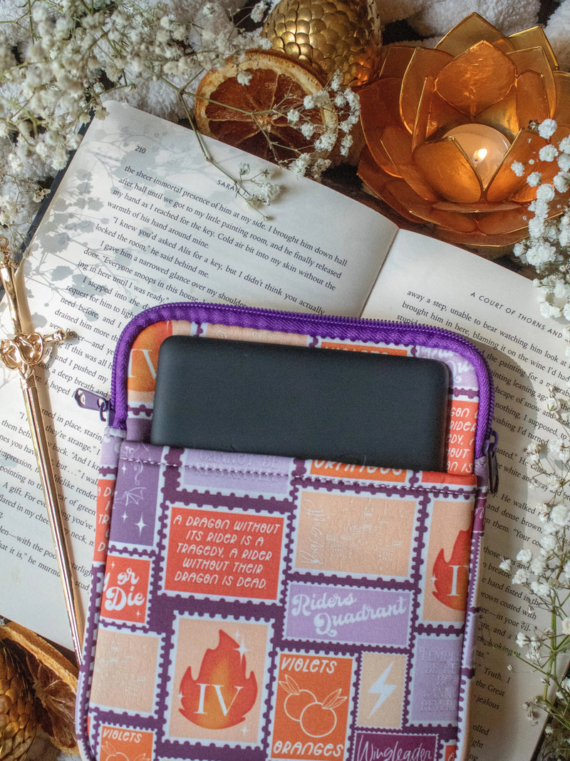 Neoprene E-Reader Sleeve | Fourth Wing Stamps