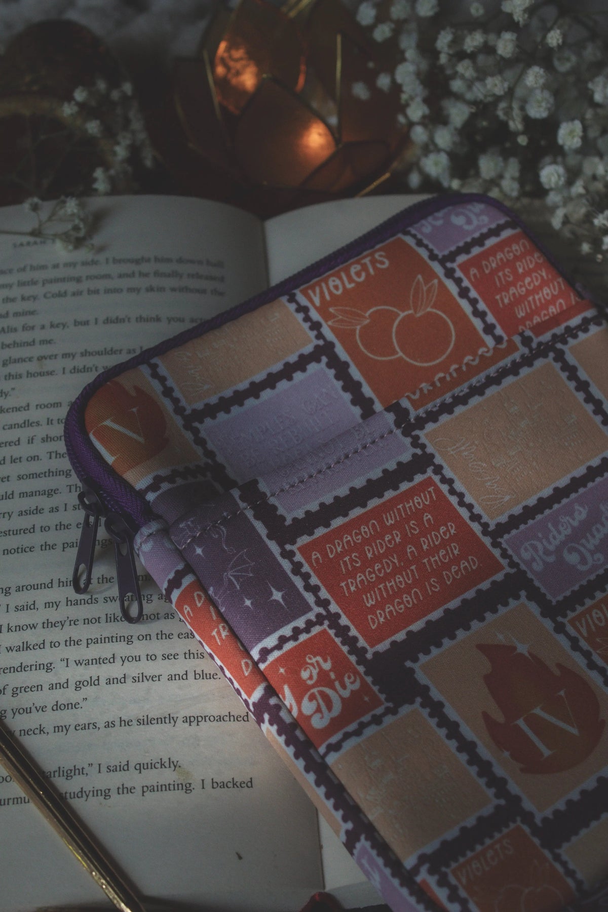 Neoprene E-Reader Sleeve | Fourth Wing Stamps