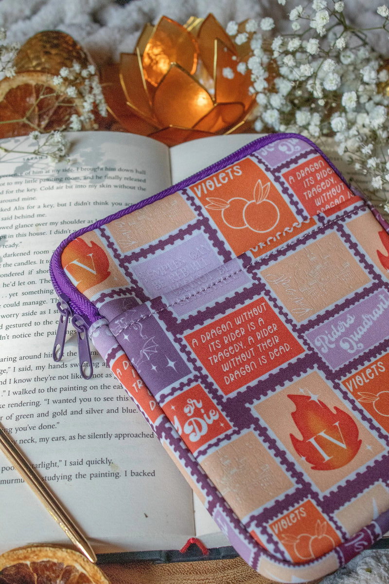 Neoprene E-Reader Sleeve | Fourth Wing Stamps