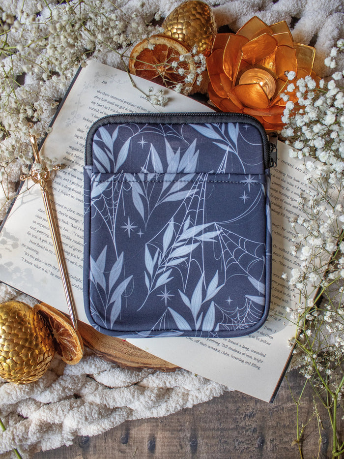 Neoprene E-Reader Sleeve | Enchanted Spiderwebs