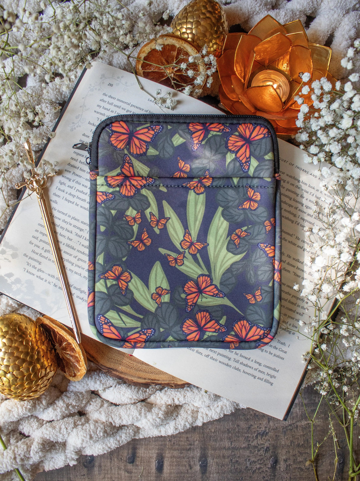 Neoprene E-Reader Sleeve | Butterfly Garden