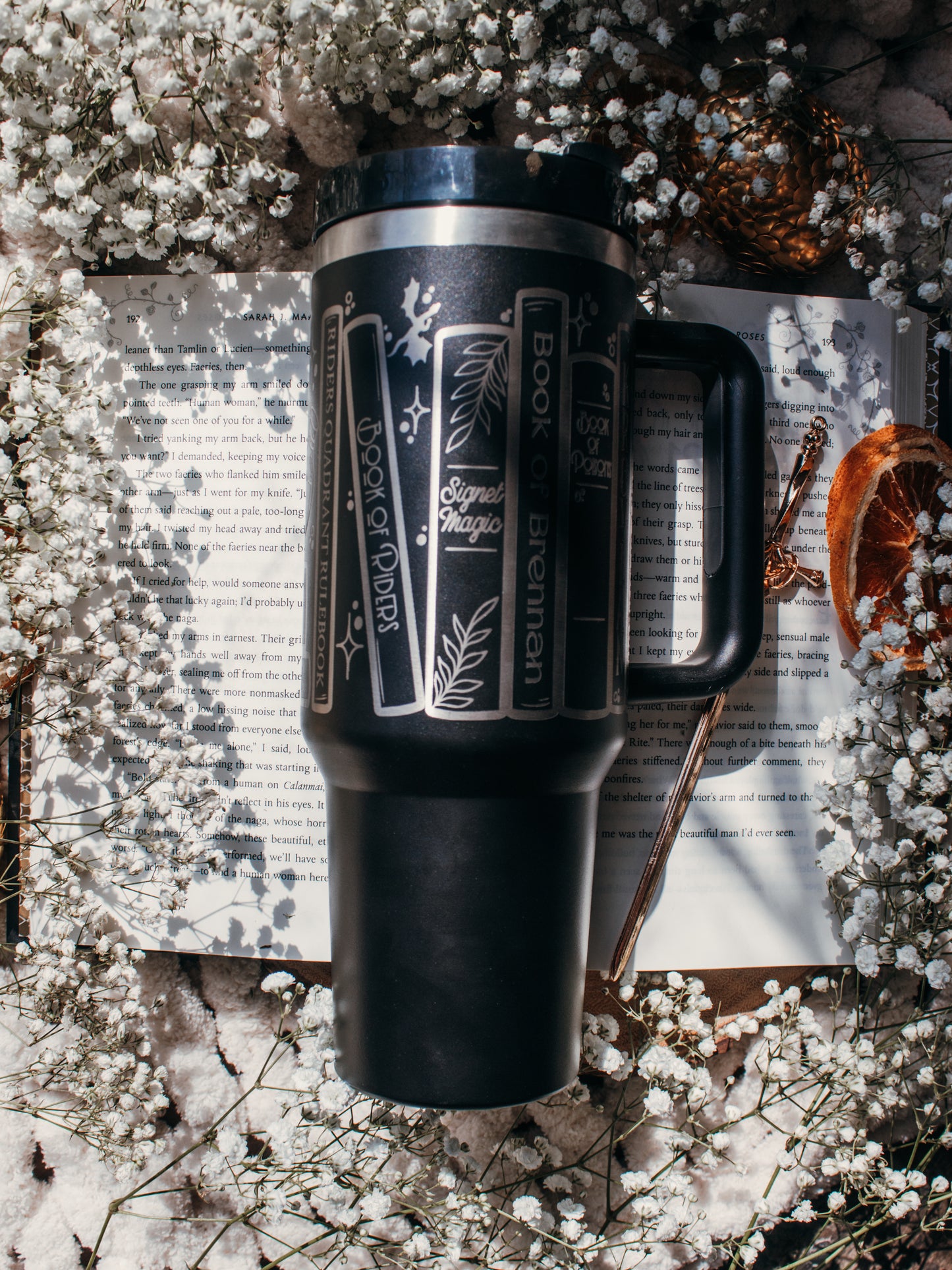 Violet's Bookshelf 40oz Tumbler | Fourth Wing