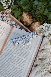 Bookish Hair Claw Clip | Ivory Swords
