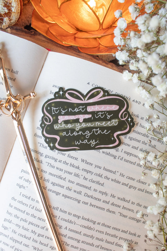 Wizard of Oz Sticker | It's Who You Meet Quote