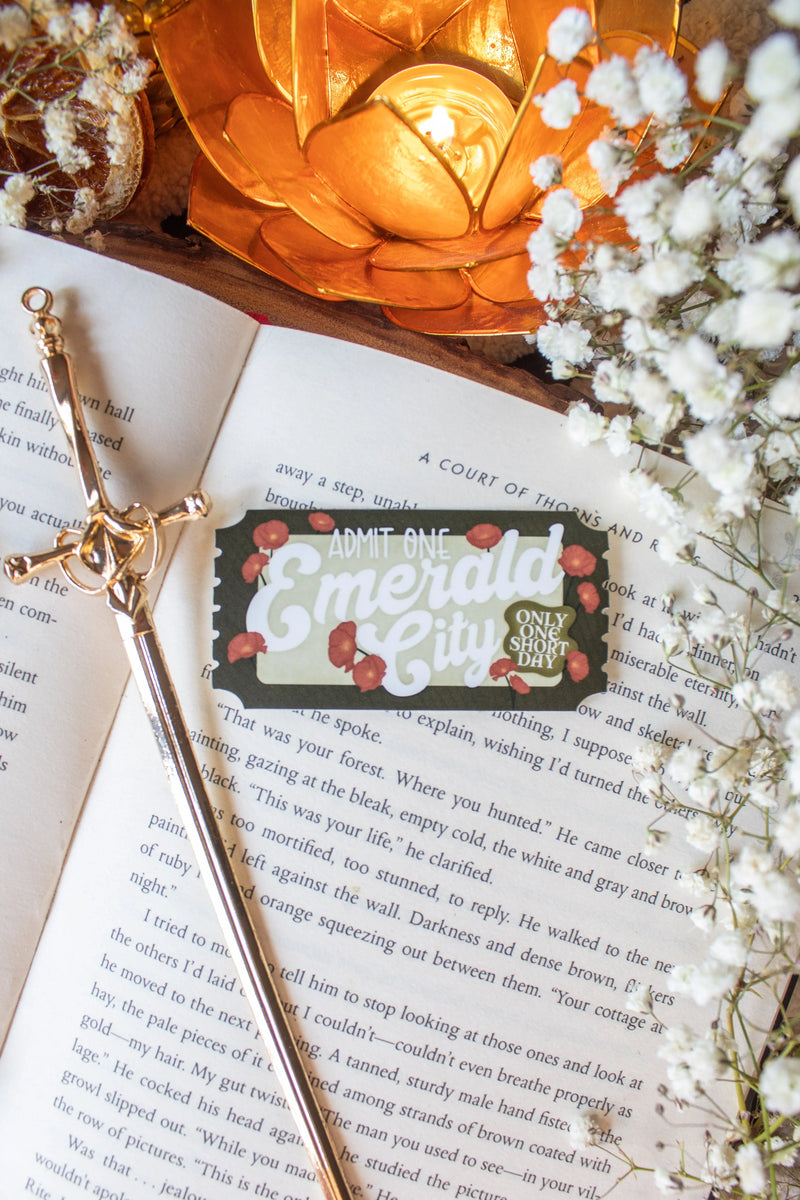 Wizard of Oz Sticker | Emerald City Ticket