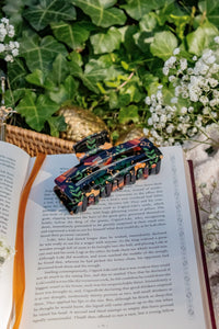 Bookish Hair Claw Clip | Burgundy Books
