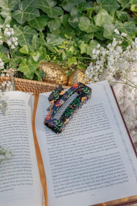 Bookish Hair Claw Clip | Burgundy Books