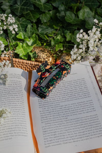 Bookish Hair Claw Clip | Burgundy Books