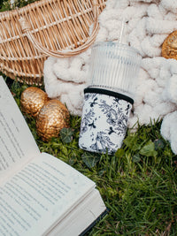 16oz Neoprene Drink Sleeve | Ivory Swords