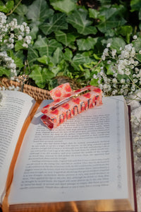 Bookish Hair Claw Clip | Flaming Heart