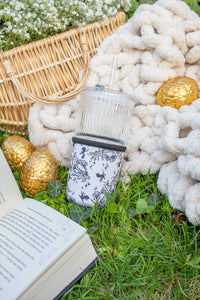 16oz Neoprene Drink Sleeve | Ivory Swords