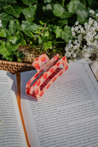 Bookish Hair Claw Clip | Flaming Heart