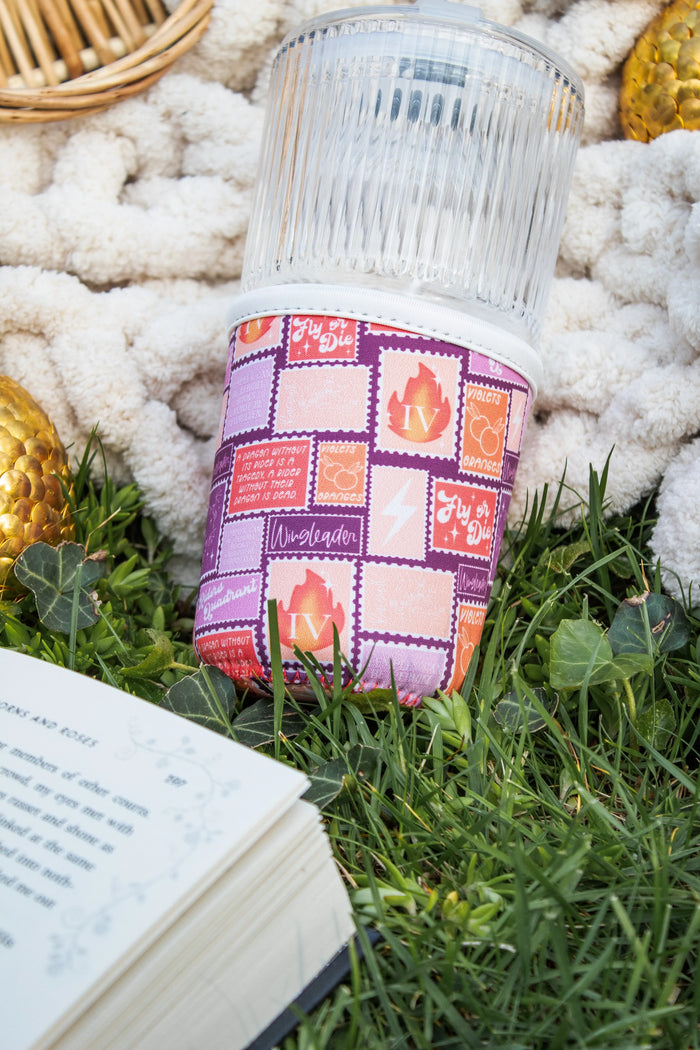 Fourth Wing 16oz Neoprene Drink Sleeve | Stamps