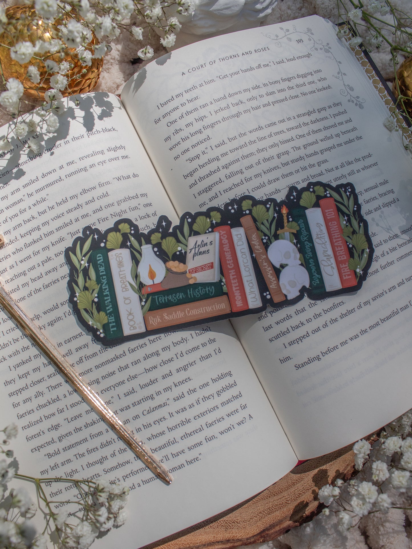 Aelin's Bookshelf Bookmark | Throne of Glass