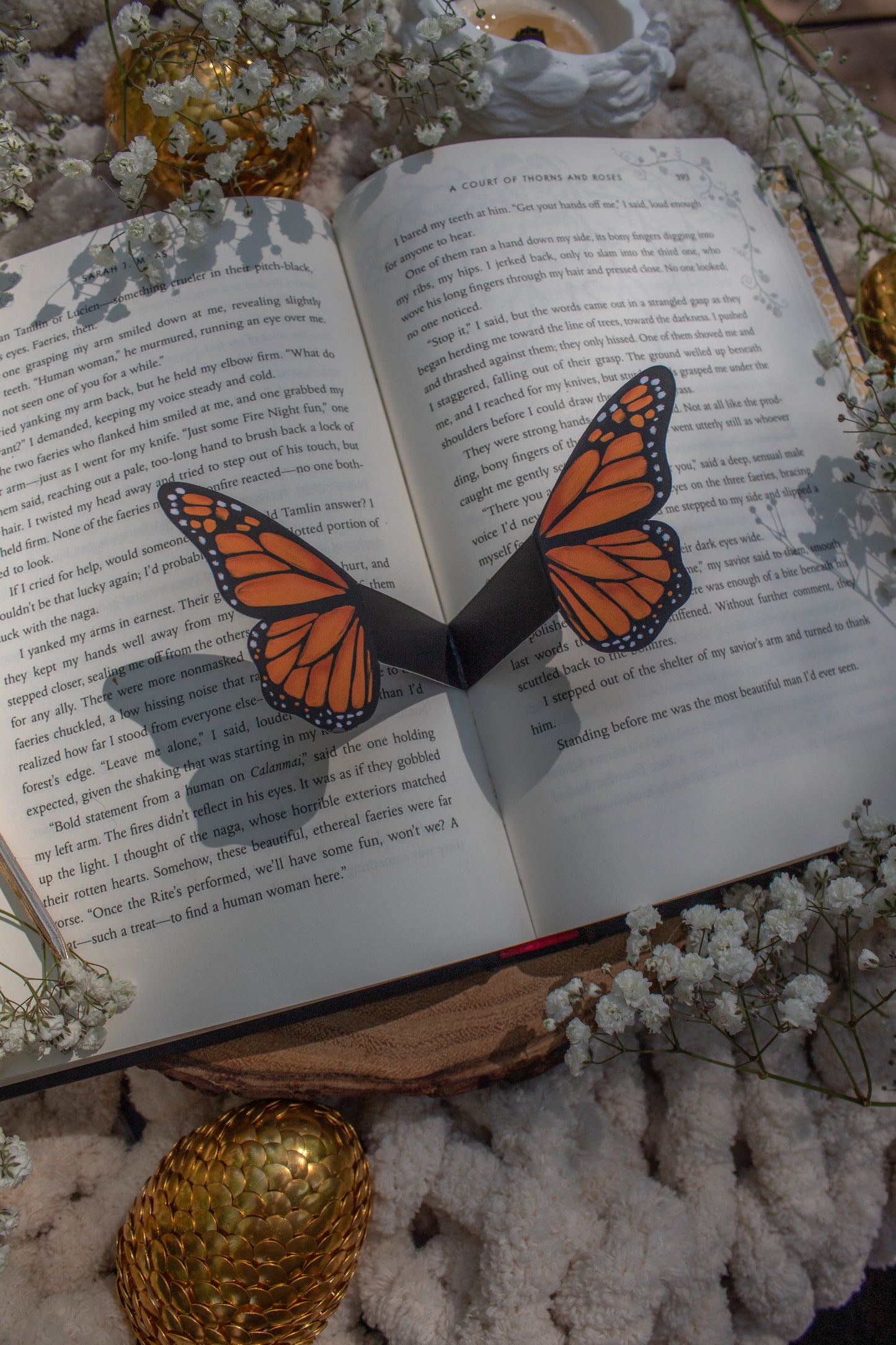 Monarch Butterfly Wings 3D Bookmark