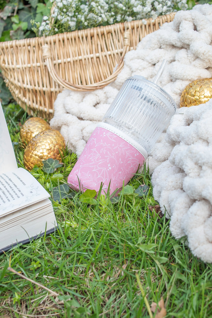 16oz Neoprene Drink Sleeve | Pink Dragons