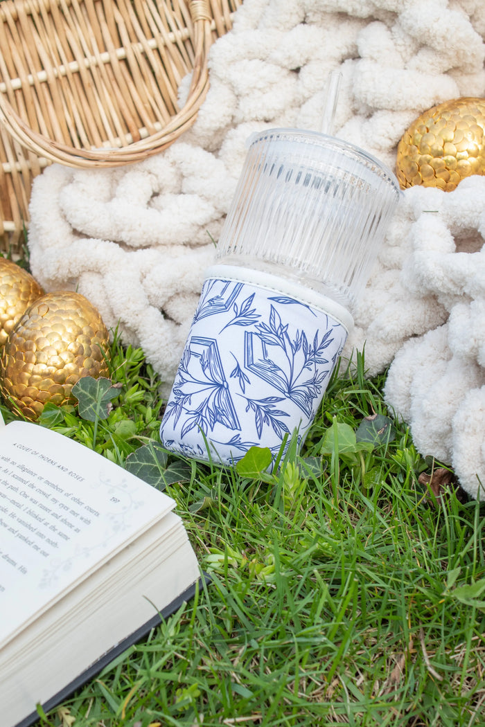 16oz Neoprene Drink Sleeve | Porcelain Books